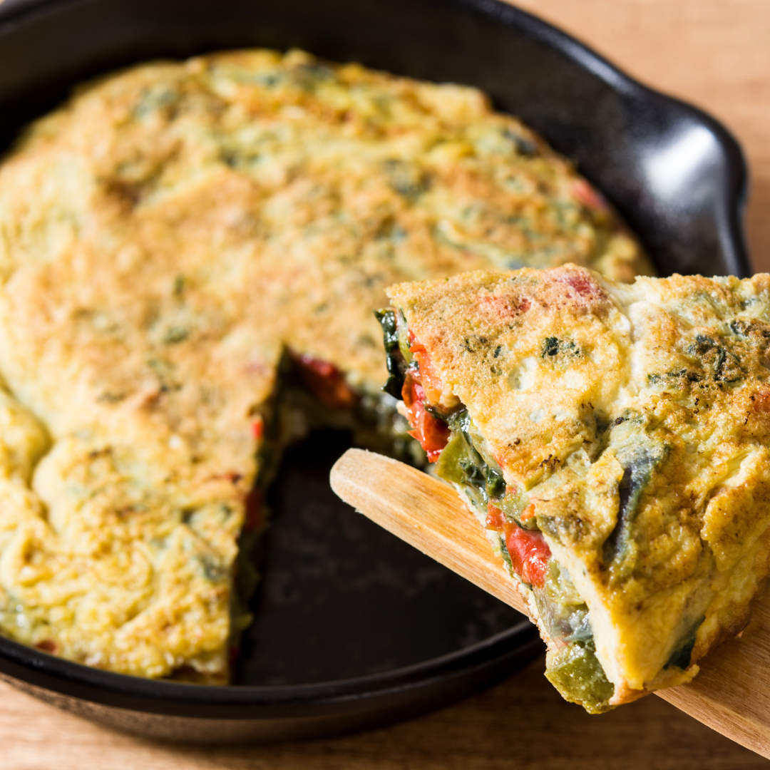 Kühlende Sommerküche: Erdäpfel-Paradeiser-Frittata